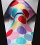 Intrepid Handmade, Executive Wardrobe Accessory, Pink Red Purple Polka Dot 3.4