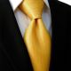 Intrepid Executive Wardrobe Accessory , Handmade 100% Classic Silk Woven Solid Gold Men's Neck Tie, (3.4