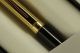 Cross Sheaffer Sentinel-Signature Ballpoint Pen with 23K Grooves / Ridged Gold Cap and Black Lacquer Barrel in Pristine Sheaffer Gift Box