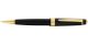 Bailey Light Polished Black Resin and Gold Tone Ballpoint Pen