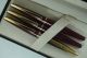 Sheaffer Limited Combination with Patent-Pending gripping Taranis Stormy Wine Trio of Fine Point Fountain, Medium Point Rollerball, and  Ballpoint pens set