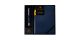 Calais Matte Metallic Midnight Blue Ballpoint Pen with Medium Midnight Blue Journal