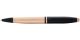 Calais Brushed Rose Gold Plate and Black Lacquer Ballpoint Pen